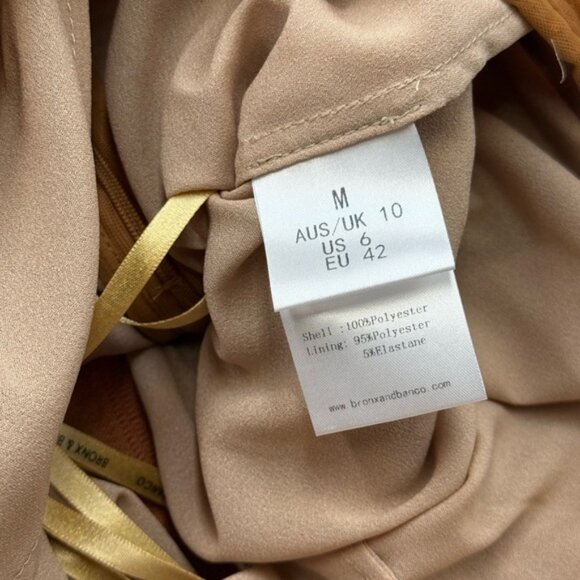 🆕 BRONX & BANCO🧿 NWOT Sicilia Coral Sequin Fluted Hem Maxi Dress, Sz M US 6 - Picture 14 of 14